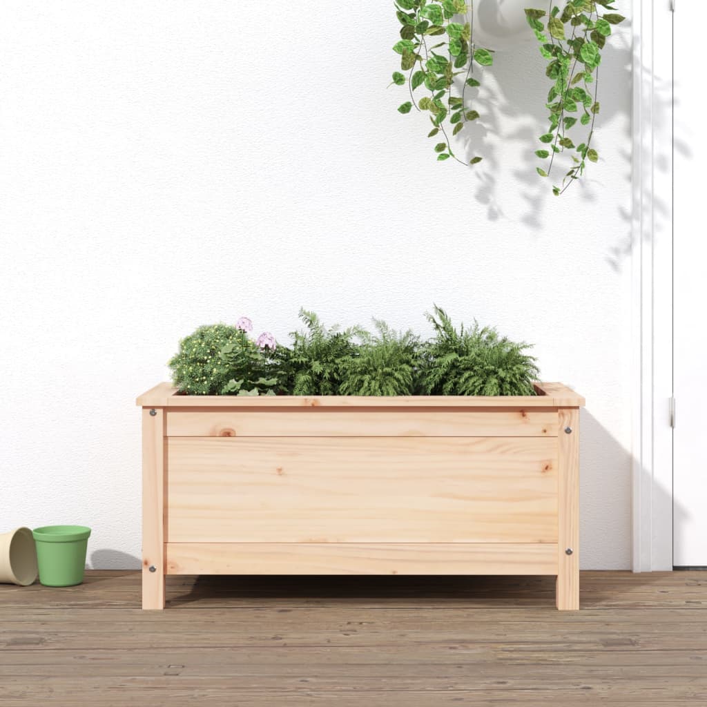 vidaXL Záhradný kvetináč 82,5x40x39 cm borovicový masív