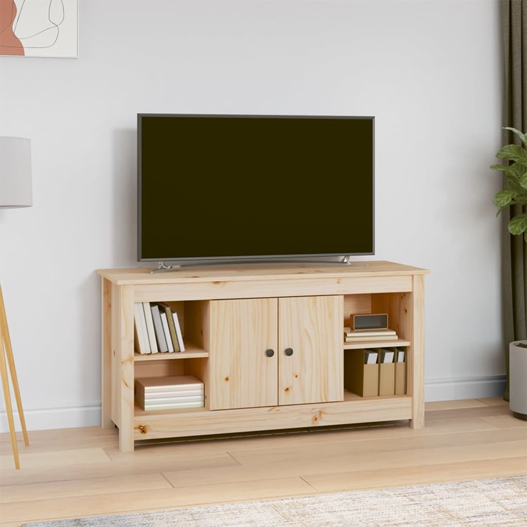 vidaXL TV skrinka 103x36,5x52 cm masívna borovica