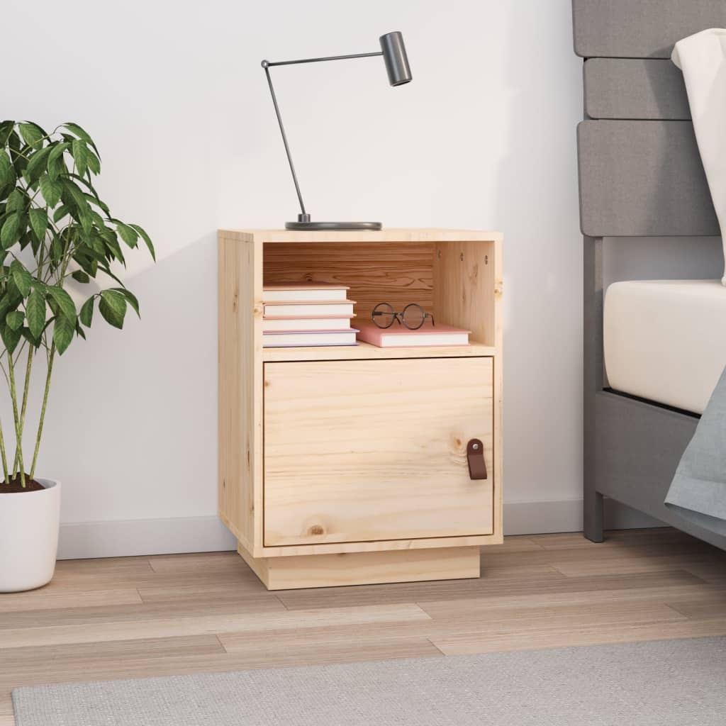 vidaXL Nočný stolík 40x34x55 cm masívne borovicové drevo