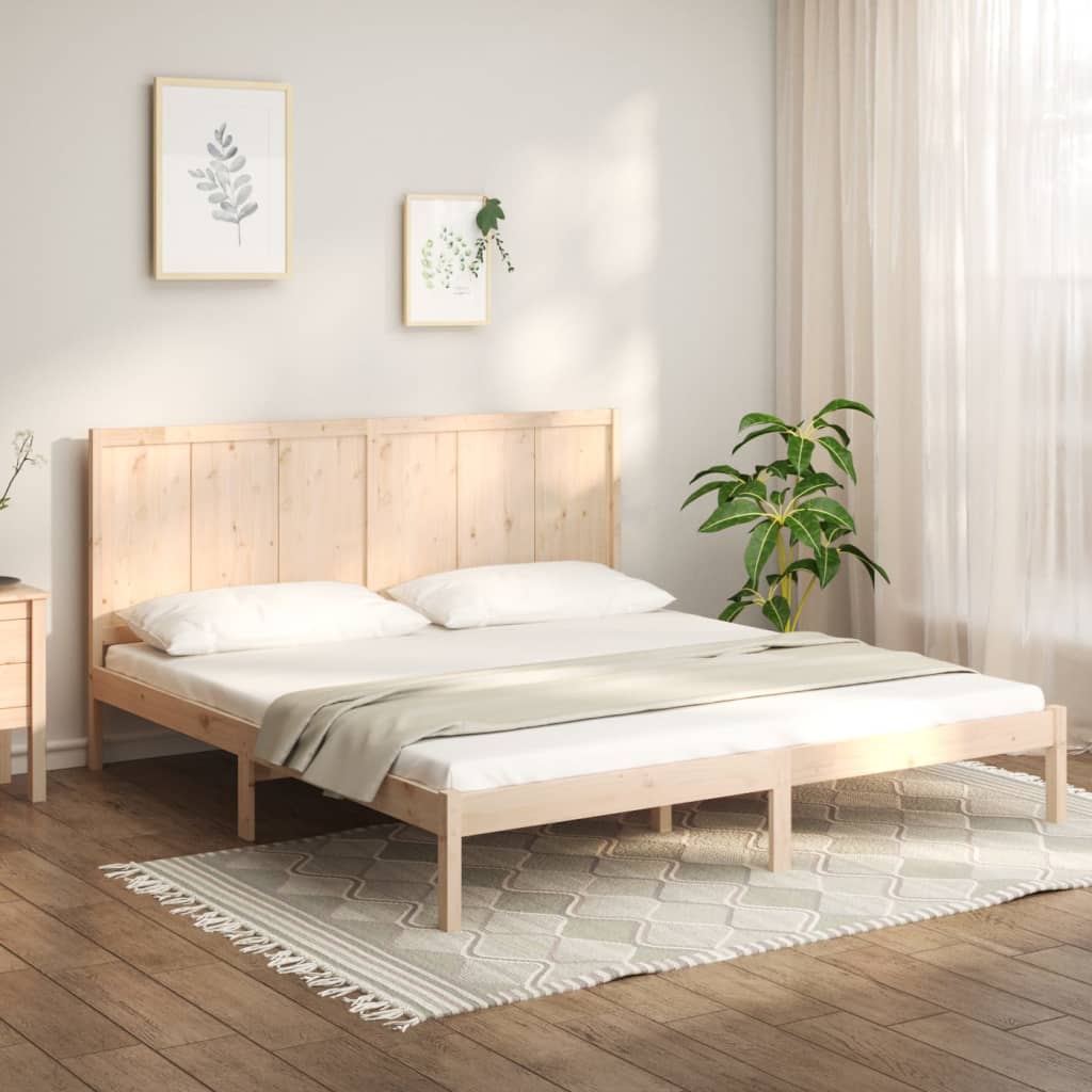 vidaXL Posteľ bez matraca 200x200 cm masívna borovica