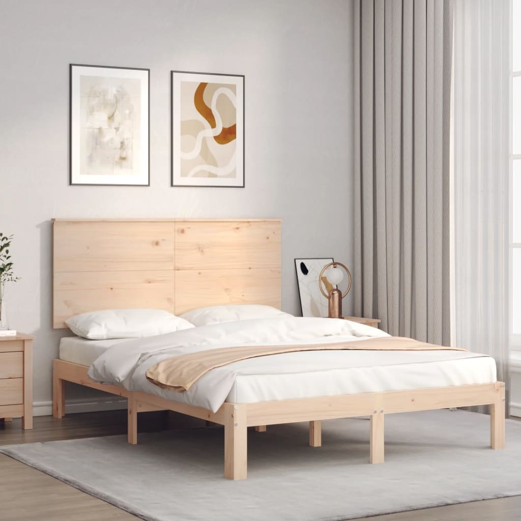 vidaXL Posteľ bez matraca 140x200 cm masívna borovica