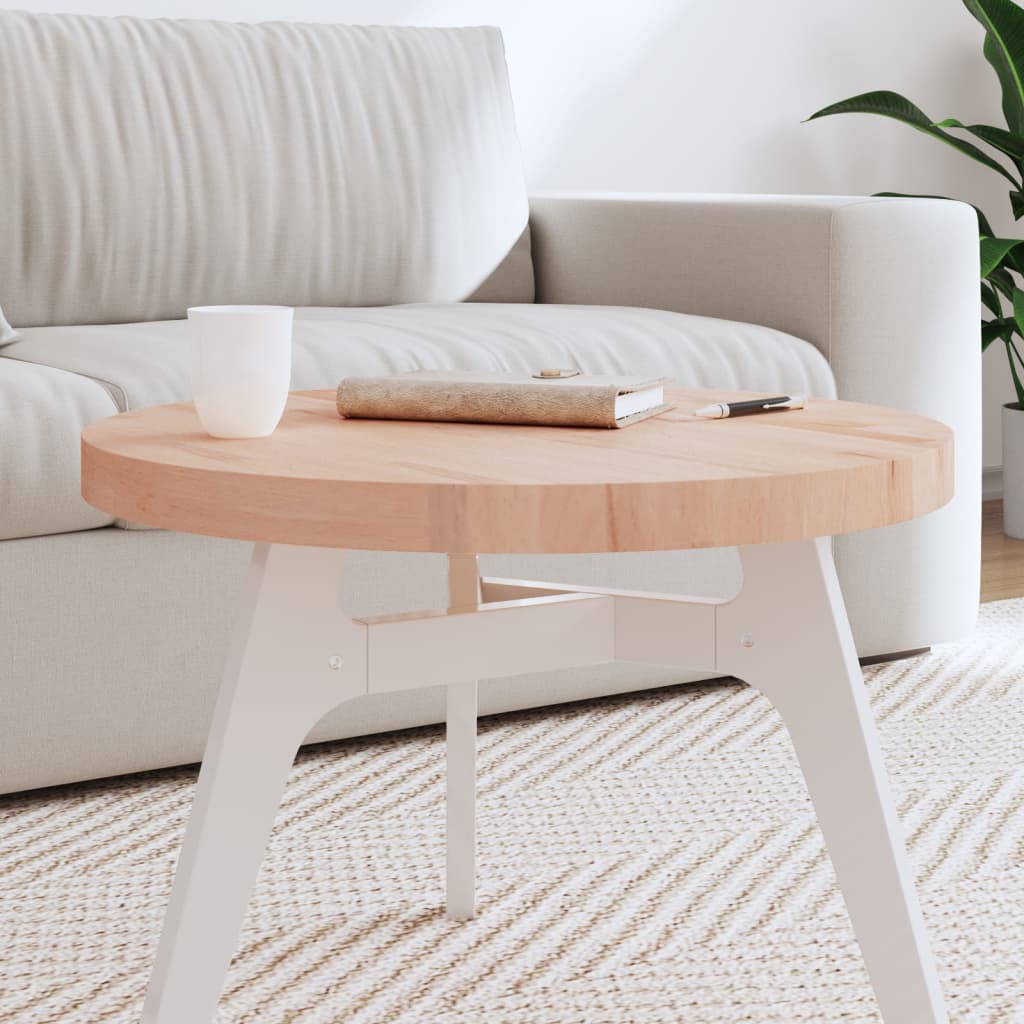vidaXL Stolová doska Ø60x4 cm okrúhla masívny buk