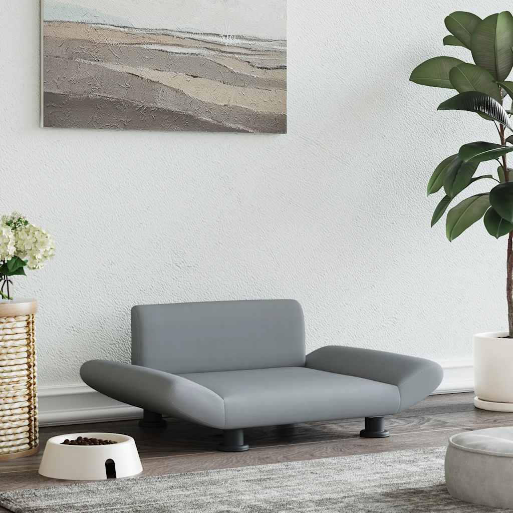 vidaXL Pelech pre psa bledosivý 70x45x28 cm látka