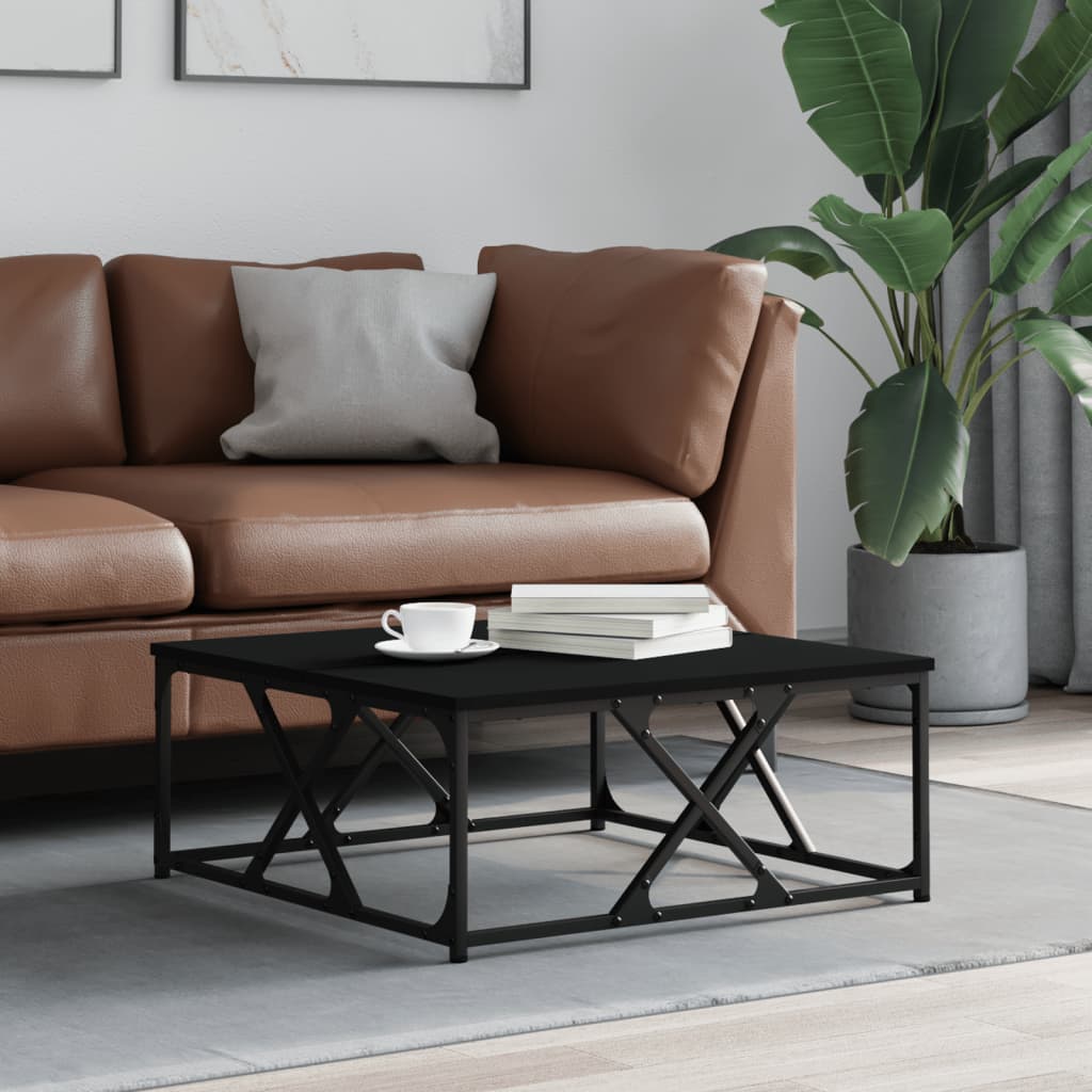 vidaXL Konferenčný stolík čierny 70x70x30 cm kompozitné drevo