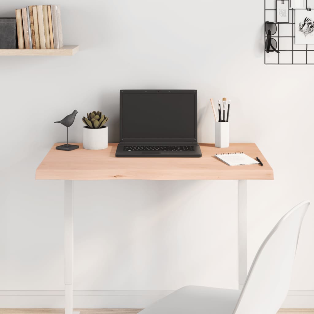 vidaXL Stolová doska 80x40x(2-4) cm neošetrený dubový masív