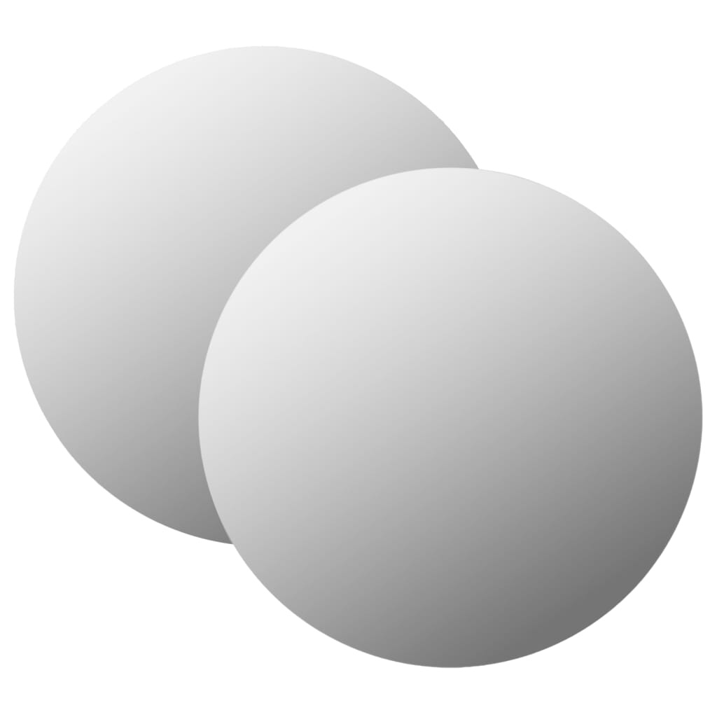 vidaXL Nástenné zrkadlá 2 ks 50 cm okrúhle sklenené