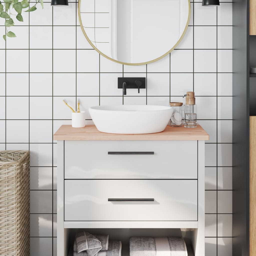 vidaXL Kúpeľňová doska 80x40x2,5 cm masívny buk