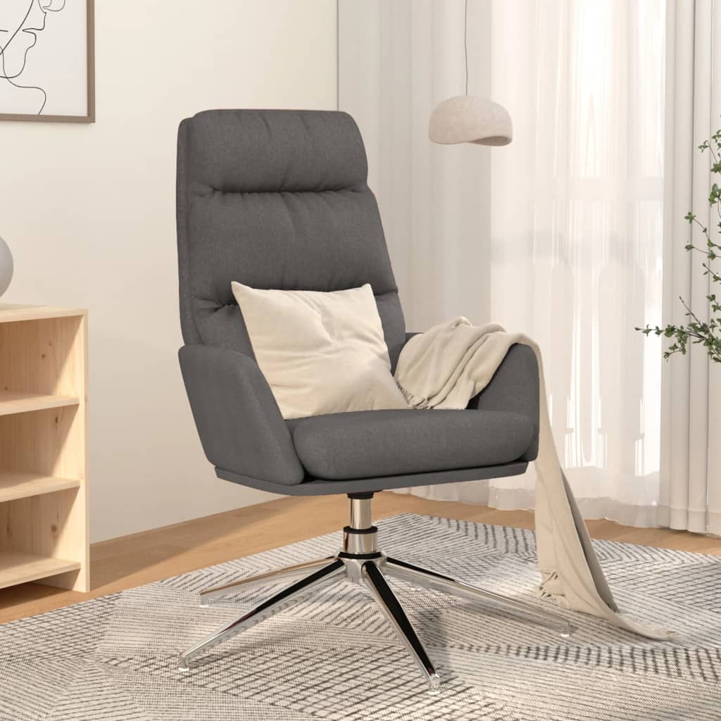 vidaXL Relaxačné kreslo bledosivé látkové