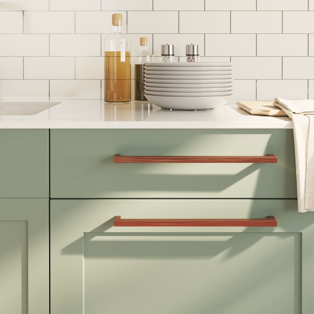 vidaXL Rukoväte na skrinku 10 ks bronzové 320 mm nehrdzavejúca oceľ