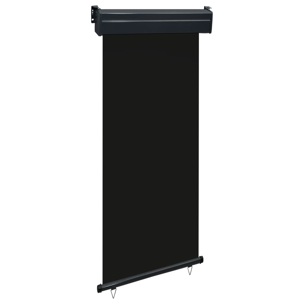 vidaXL Bočná markíza na balkón 80x250 cm, čierna