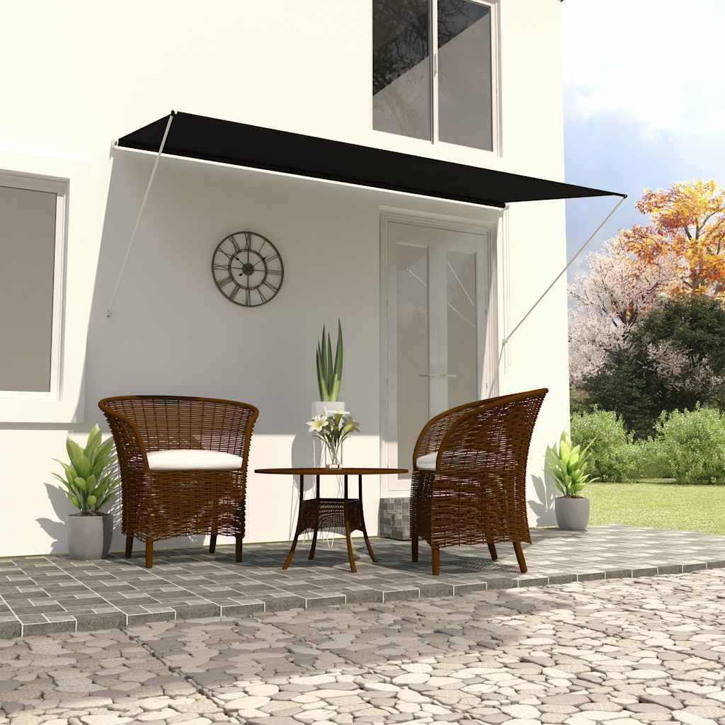 vidaXL Zaťahovacia markíza 300x150 cm antracitová