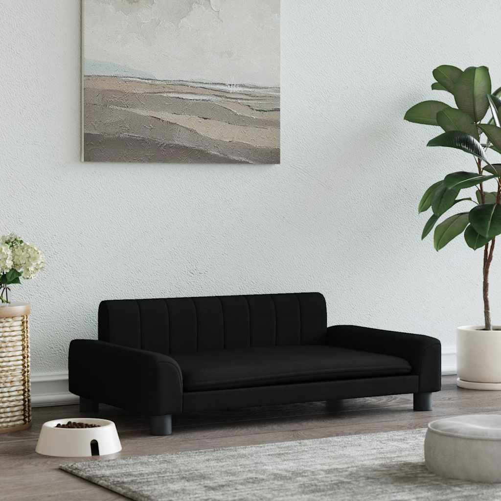 vidaXL Pelech pre psa, čierny 90x53x30 cm, látka