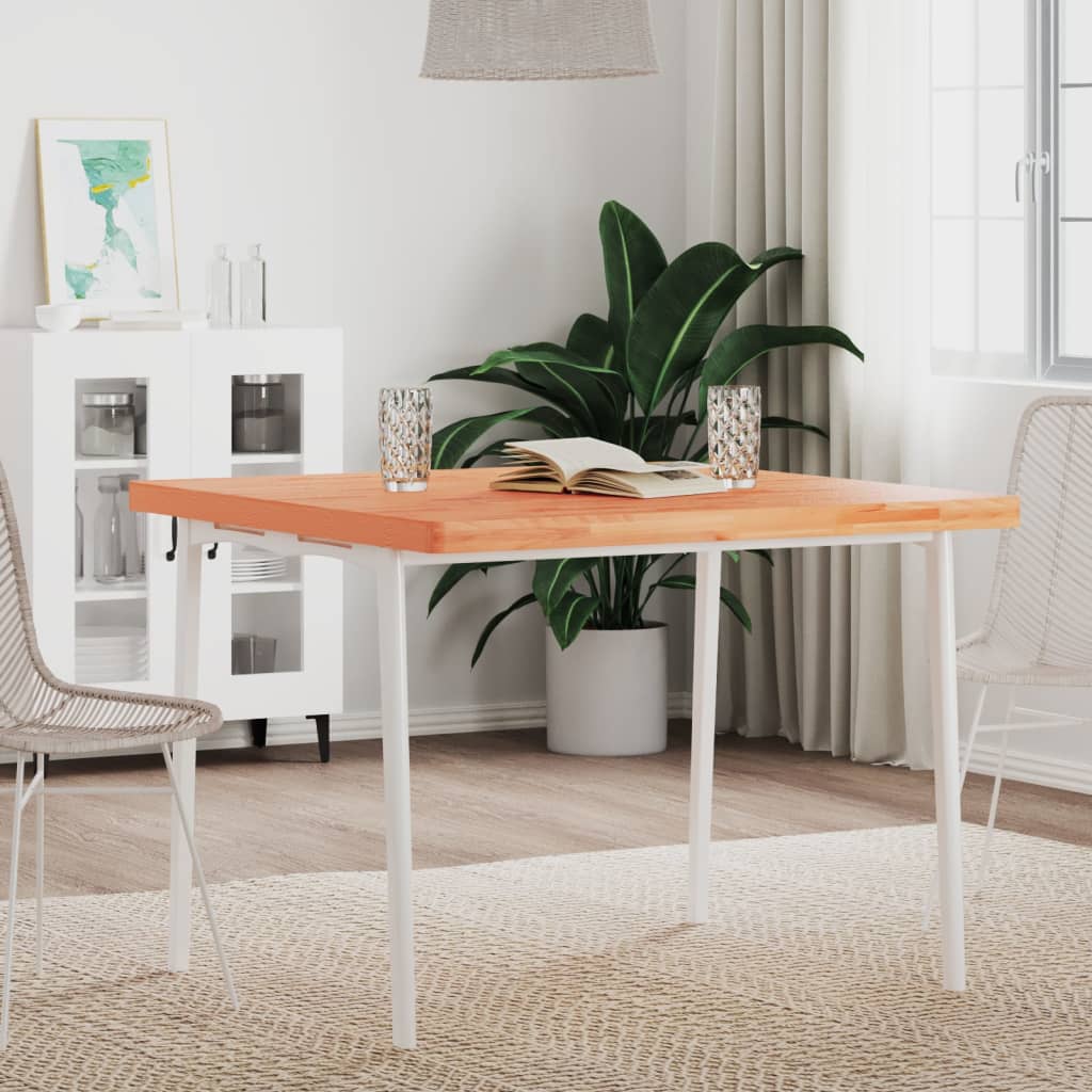 vidaXL Stolová doska 90x90x4 cm štvorcová masívny buk