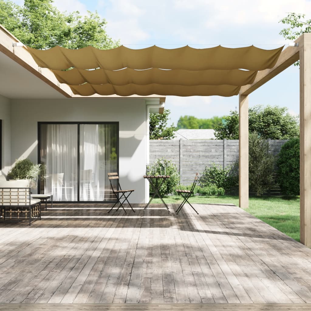 vidaXL Vertikálna markíza béžová 140x1000 cm oxfordská látka