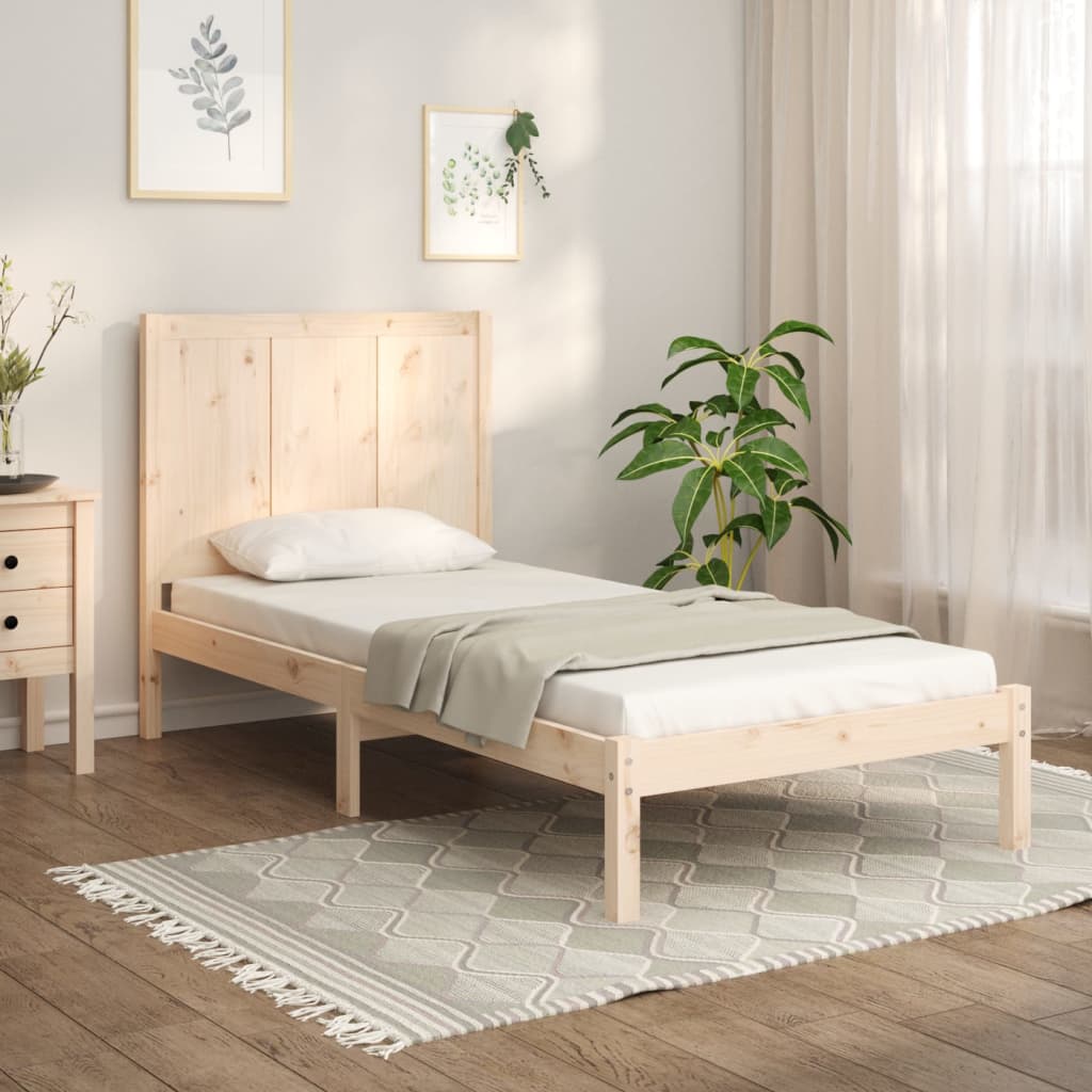 vidaXL Posteľ bez matraca 100x200 cm masívna borovica