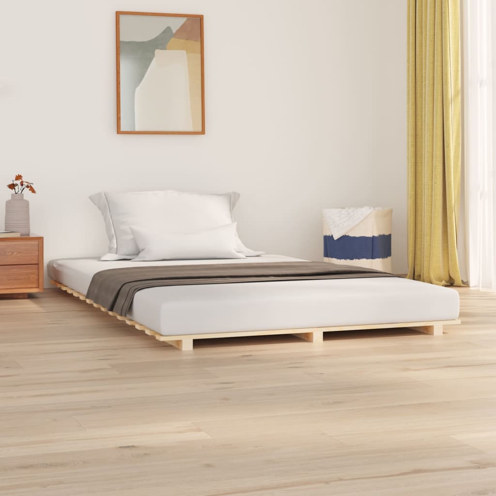 vidaXL Posteľný rám 150x200 cm borovicový masív