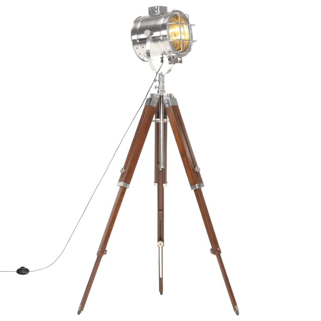vidaXL Lampa na statíve, mangový masív 165 cm