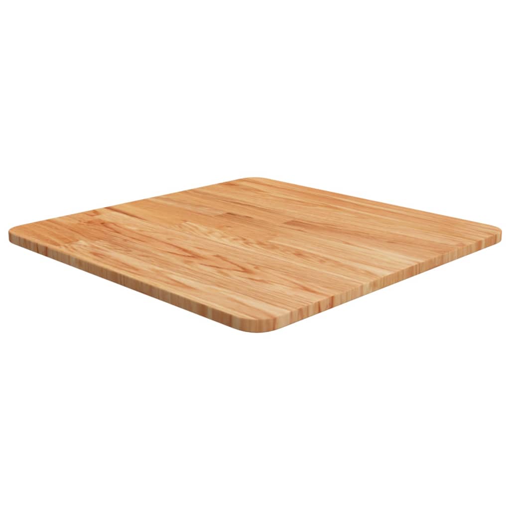 vidaXL Štvorcová stolová doska bledohnedá 50x50x1,5 cm lakovaný dub
