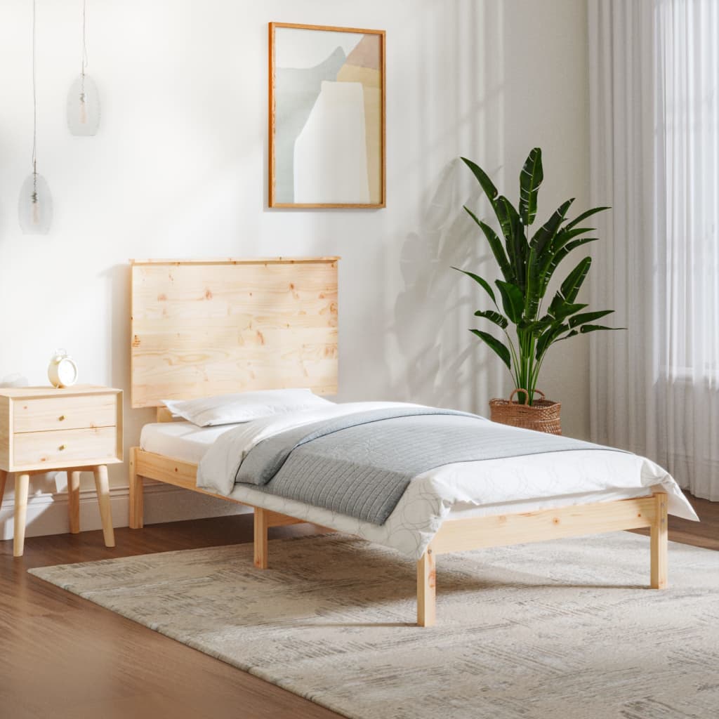 vidaXL Posteľ bez matraca 100x200 cm masívna borovica