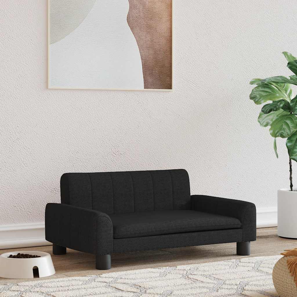 vidaXL Pelech pre psa čierny 70x45x30 cm látka
