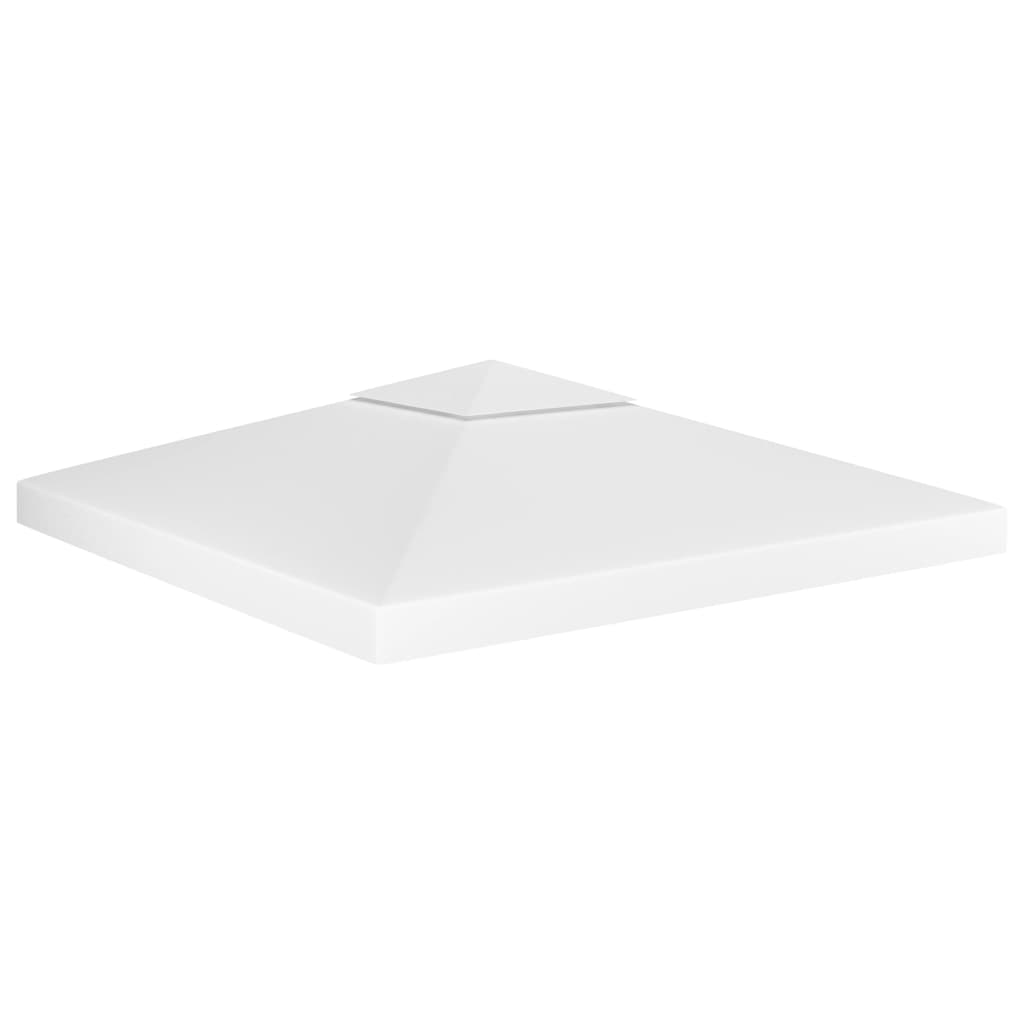 vidaXL Dvojitá strieška na altánok 310 g/m², 3x3 m, biela