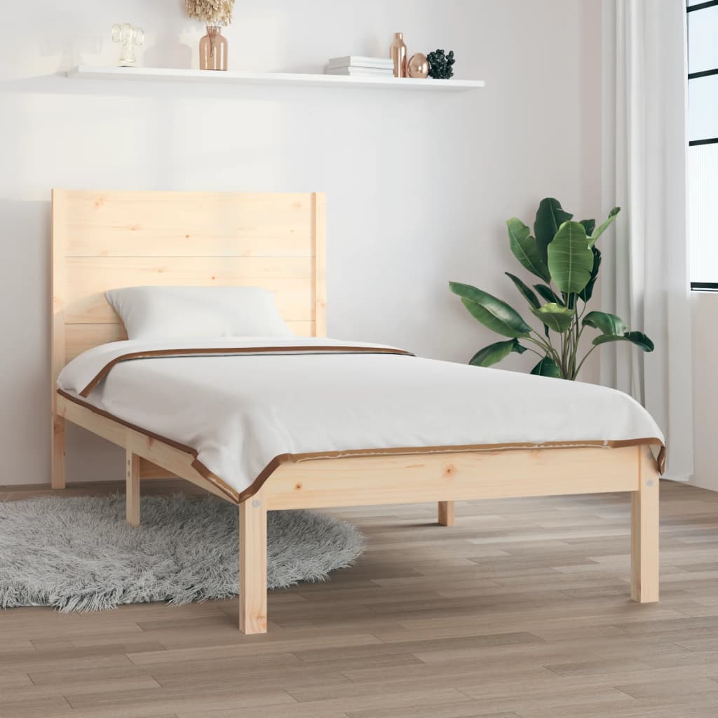 vidaXL Posteľ bez matraca 100x200 cm masívna borovica