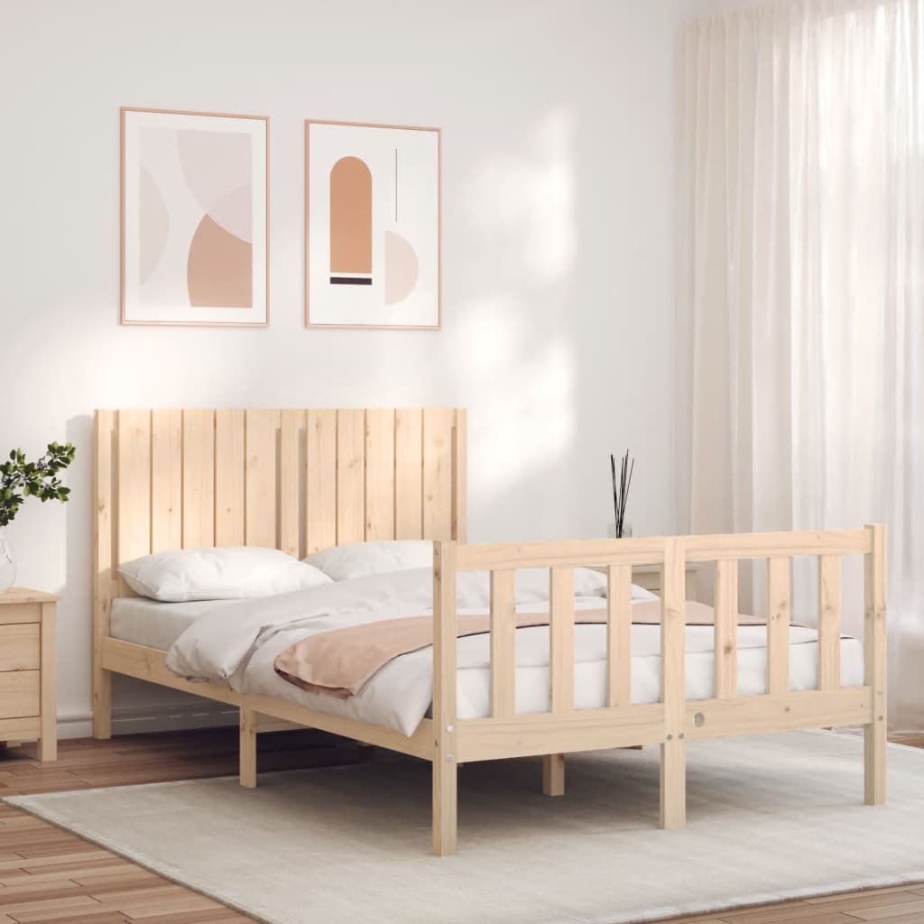 vidaXL Posteľ s matracom 120x200 cm borovicový masív