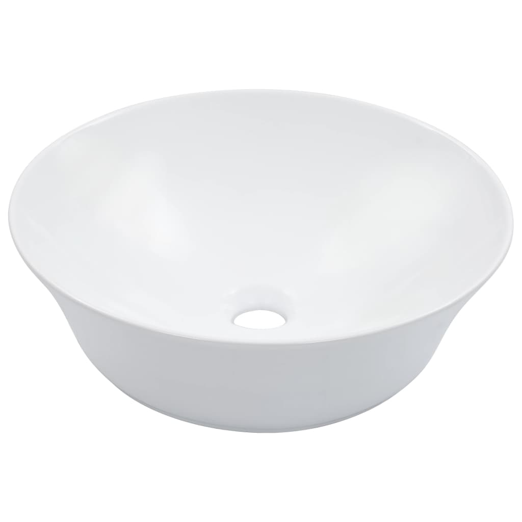 vidaXL Umývadlo biele 41x12,5 cm keramické