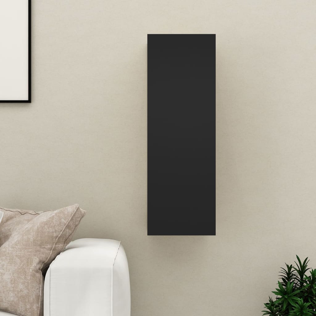 vidaXL TV skrinka, čierna 30,5x30x90 cm, kompozitné drevo
