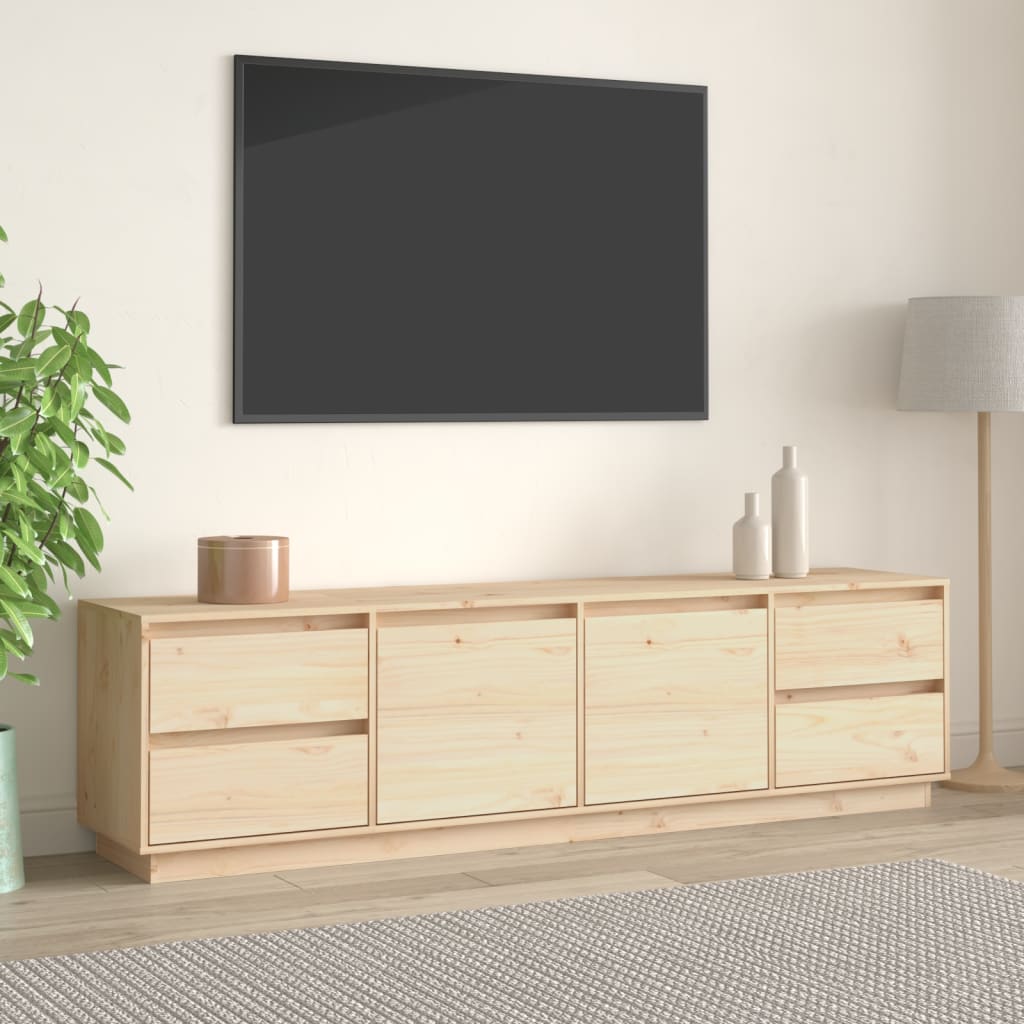 vidaXL TV skrinka 176x37x47,5 cm masívna borovica