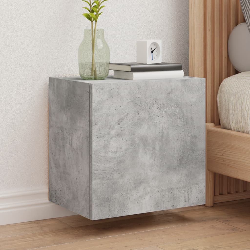 vidaXL TV nástenné skrinky 2 ks betónovo sivé 40,5x30x40 cm komp.drevo