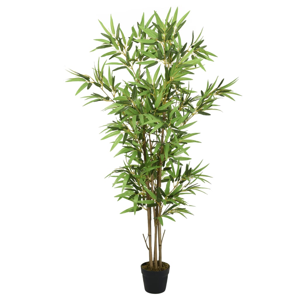 vidaXL Umelý bambusový strom 828 listov 150 cm zelený