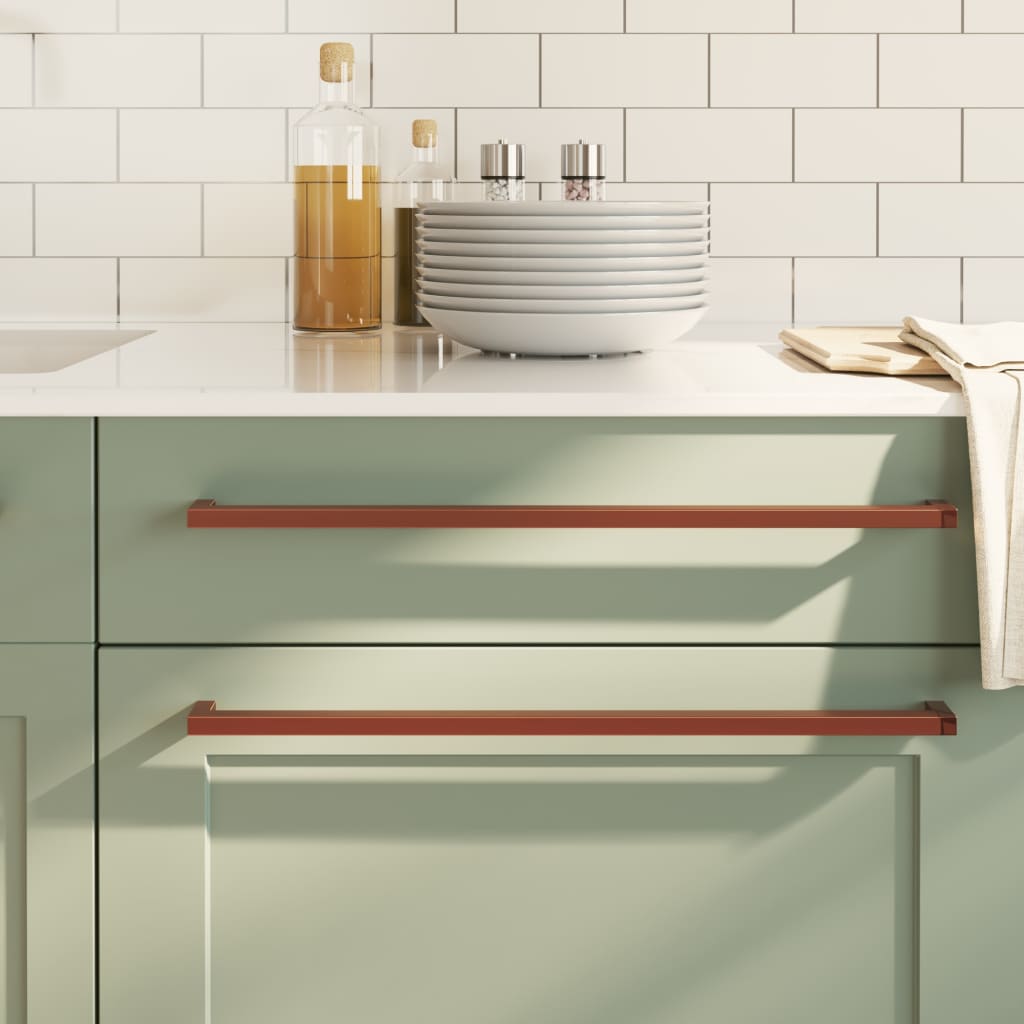 vidaXL Rukoväte na skrinku 20 ks bronzové 480 mm nehrdzavejúca oceľ