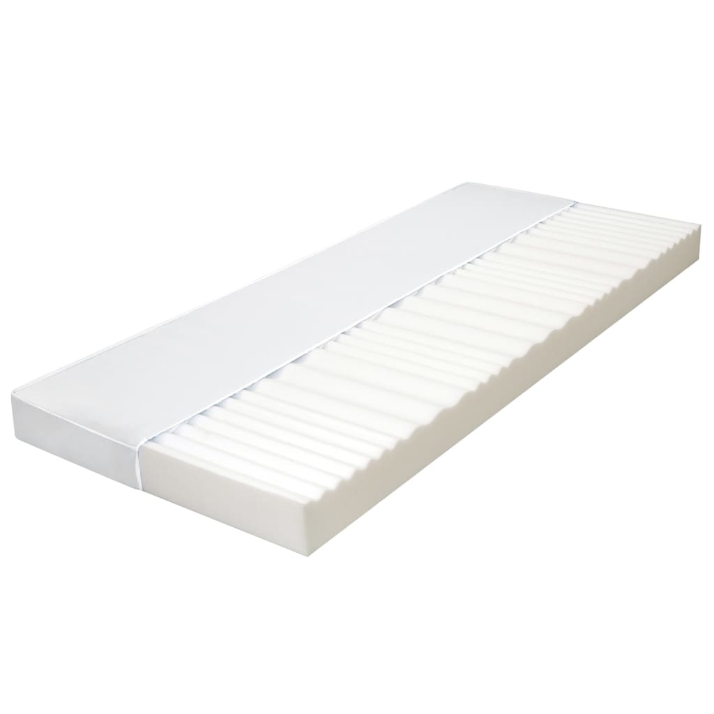 vidaXL Matrac 90x200 cm, 7-zónový, PU pena 10 cm, H2 H3