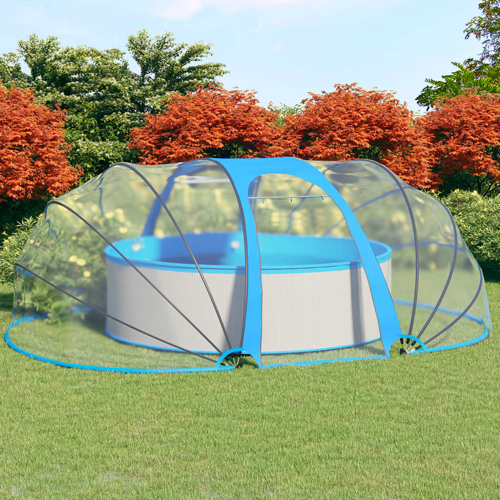 vidaXL Zastrešenie bazénu oválne 530x410x210 cm