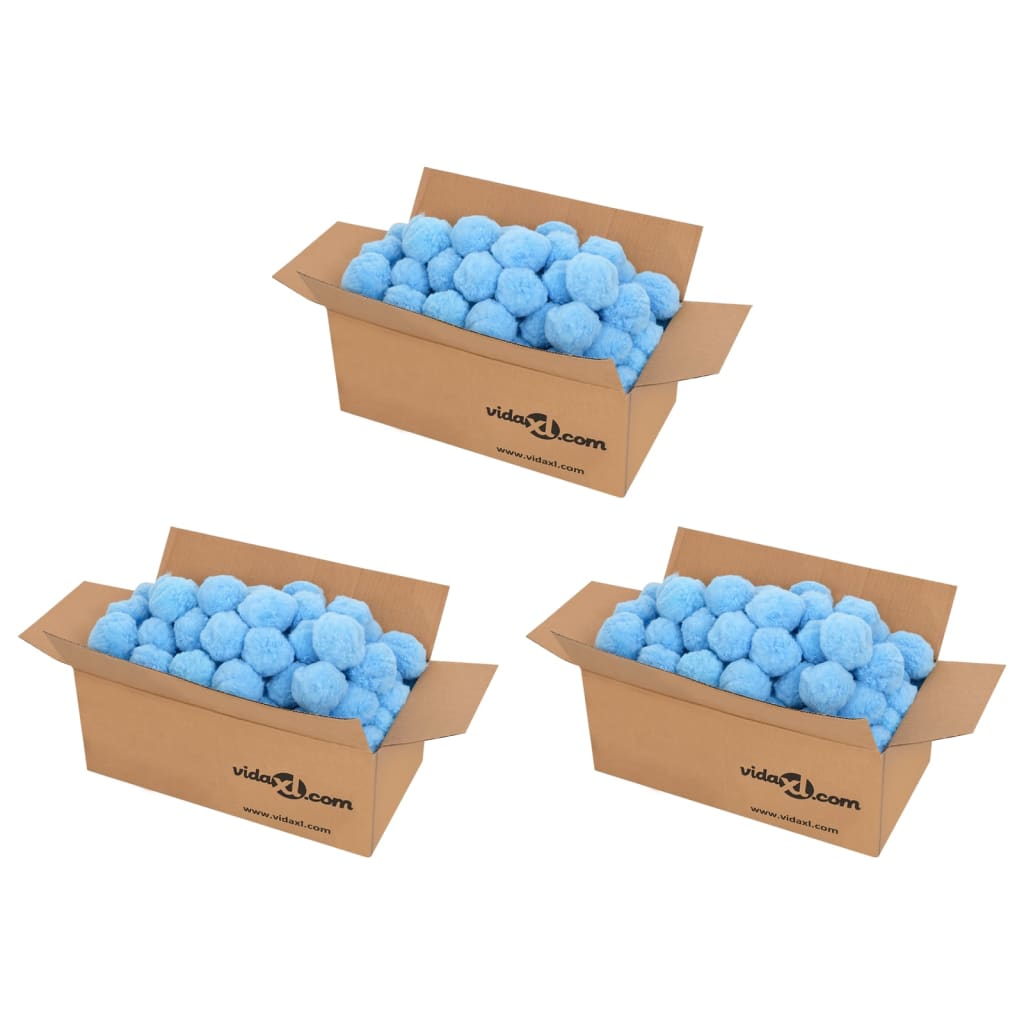 vidaXL Antibakteriálne filtr. guľôčky do bazéna modré 2100g polyetylén