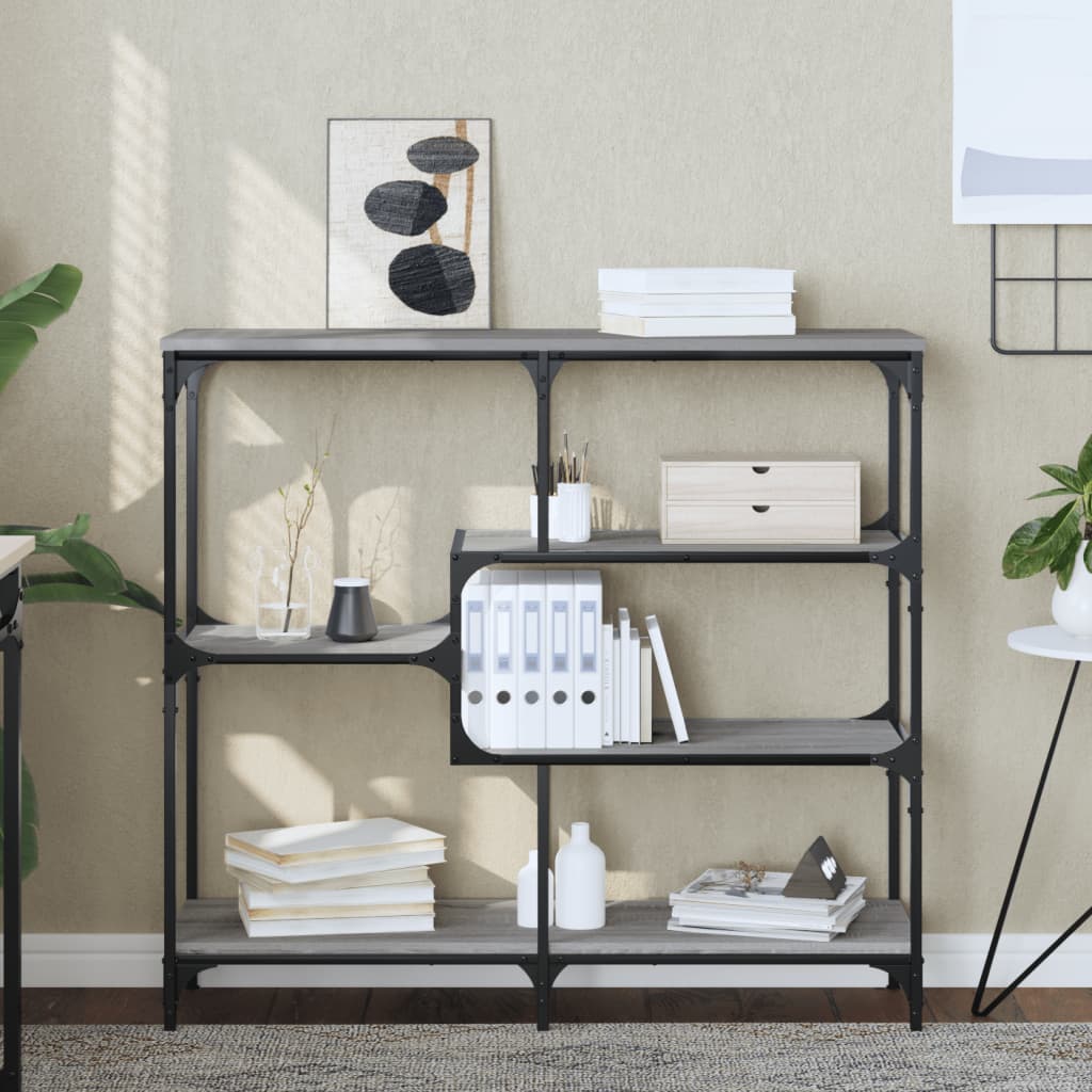 vidaXL Konzolový stolík sivý sonoma 103x32x95 cm kompozitné drevo