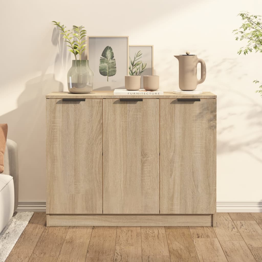 vidaXL Komoda farba dubu sonoma 90,5x30x70 cm spracované drevo
