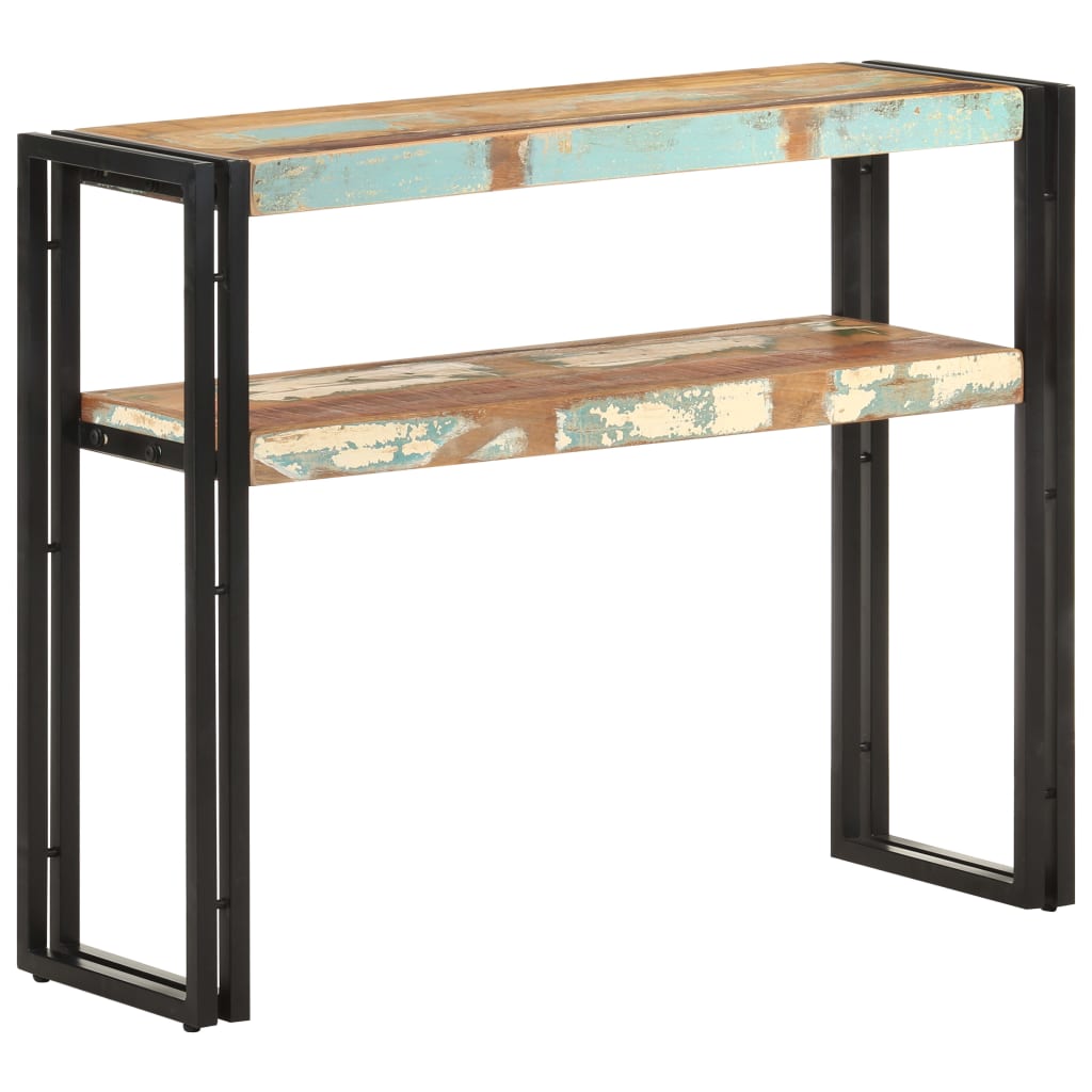 vidaXL Konzolový stolík 90x30x75 cm, recyklovaný masív