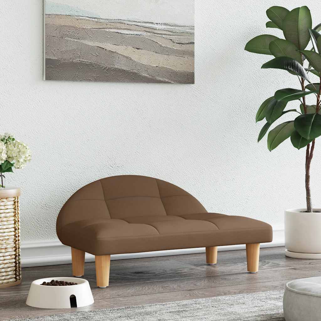 vidaXL Pelech pre psa hnedý 70x52x30 cm látka