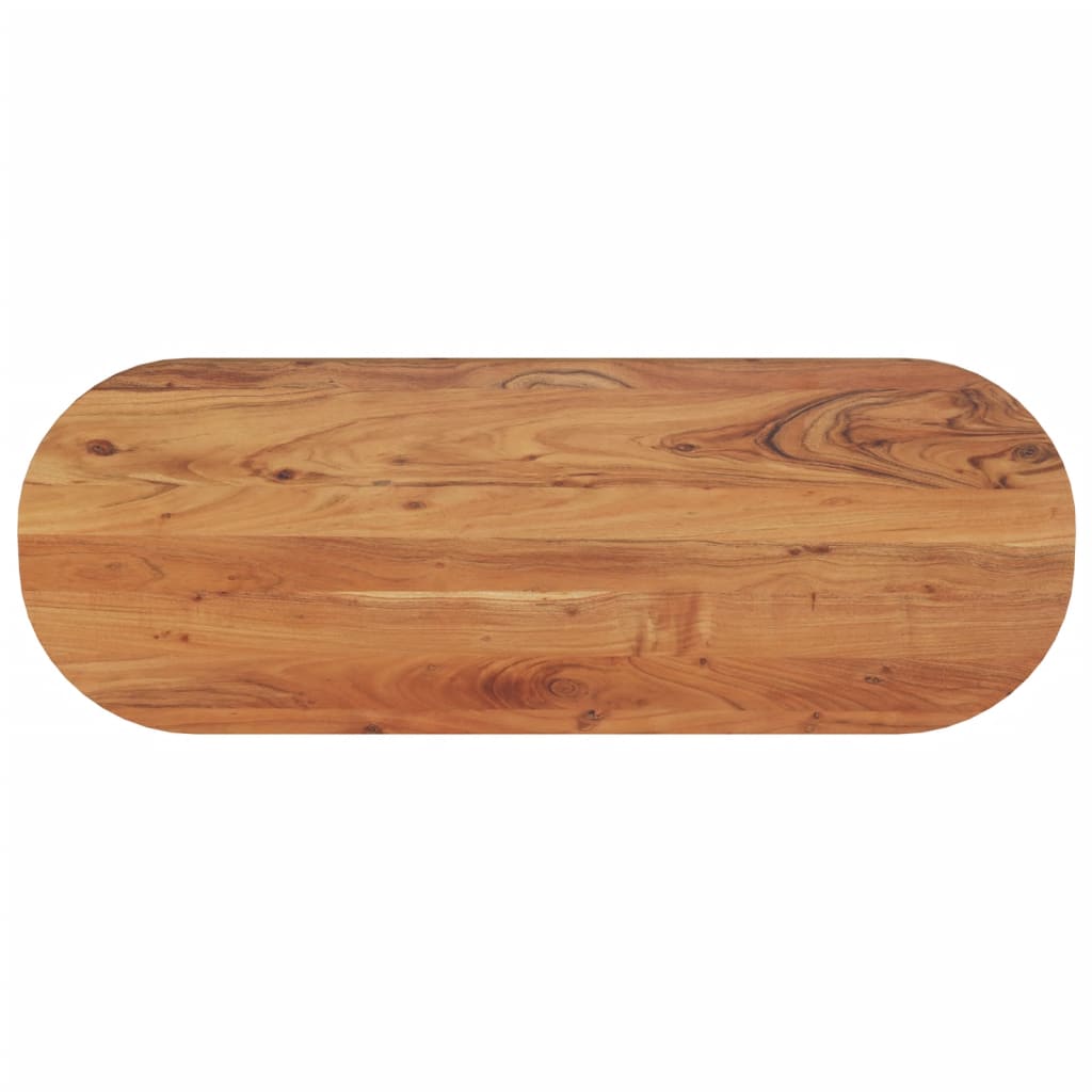 vidaXL Stolová doska 110x40x2,5 cm oválna masívna akácia