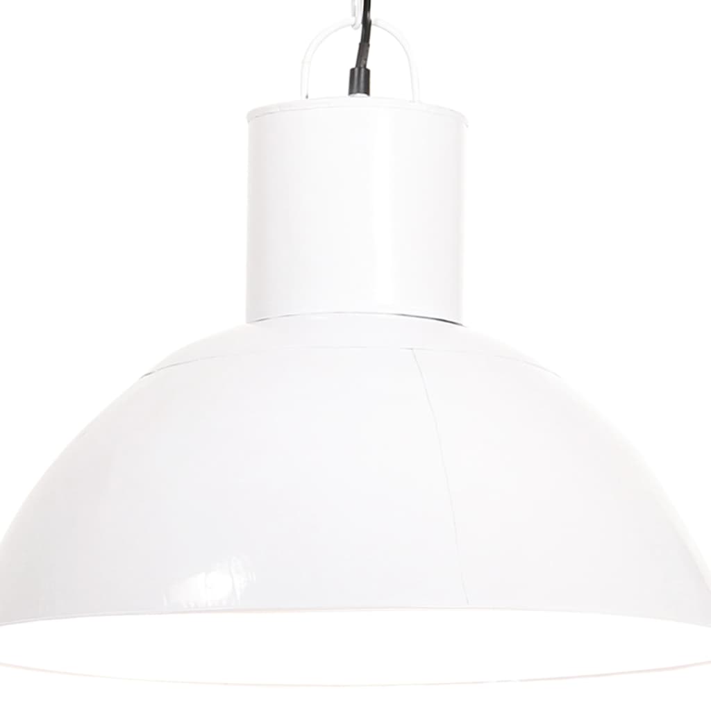 vidaXL Závesná lampa 25 W, biela, okrúhla 48 cm E27