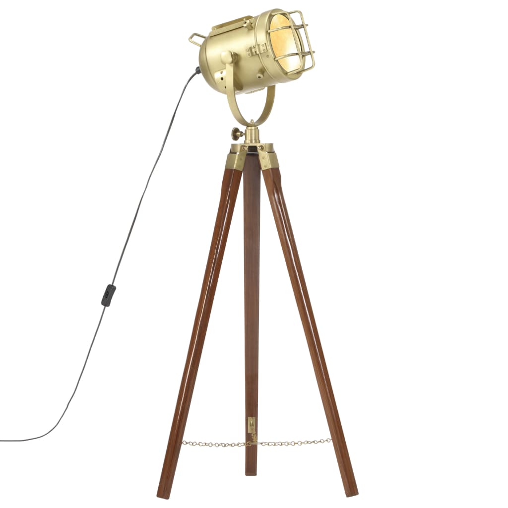 vidaXL Lampa na statíve, mangový masív 97 cm