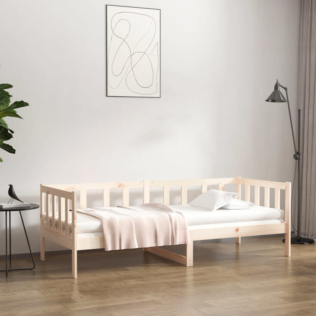 vidaXL Denná posteľ s matracom 90x190 cm masívna borovica