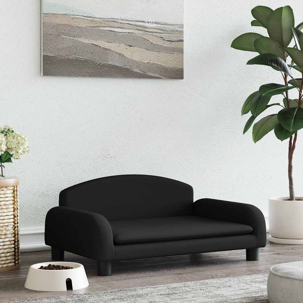 vidaXL Pelech pre psa čierny 70x45x30 cm látka