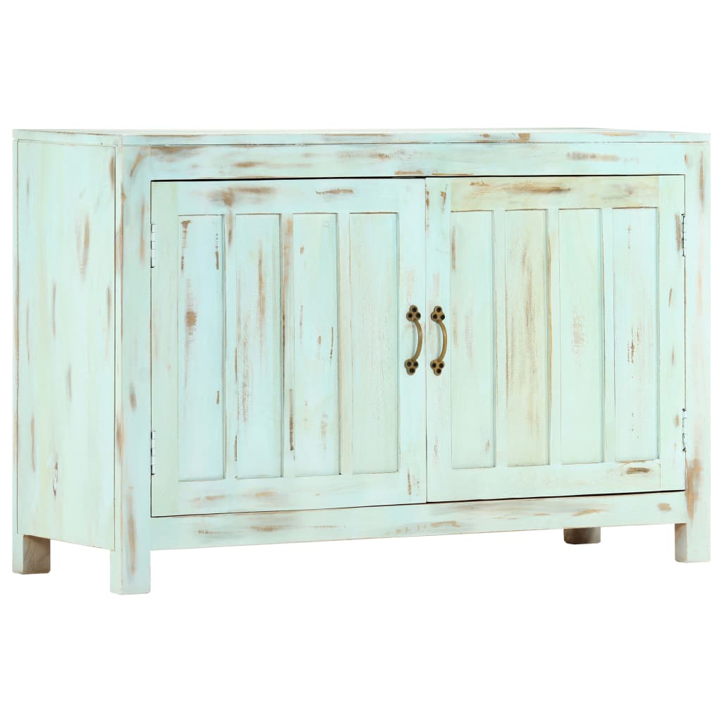 vidaXL Komoda svetlomodrá 110x35x70 cm masívne mangovníkové drevo