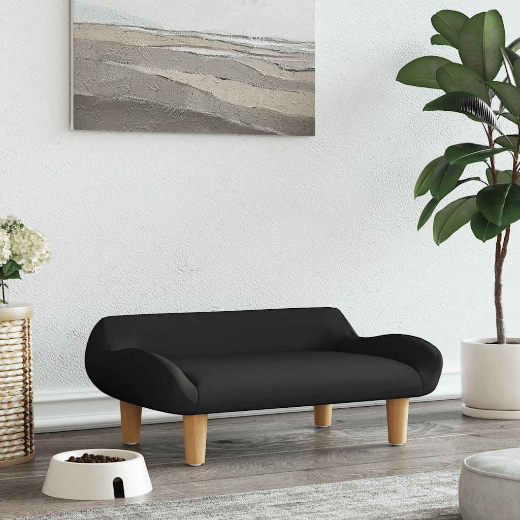 vidaXL Pelech pre psa čierny 70x40x24 cm látka