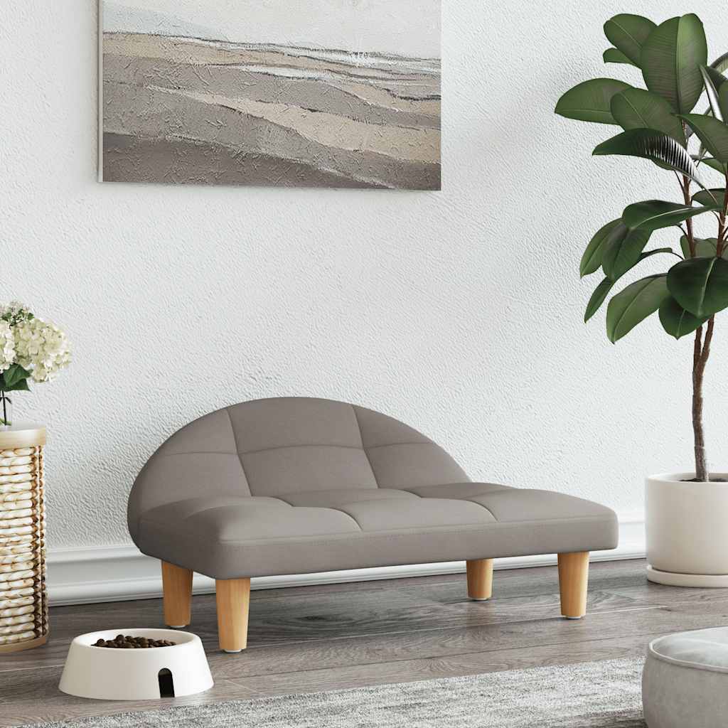 vidaXL Pelech pre psa sivohnedý 70x52x30 cm látka