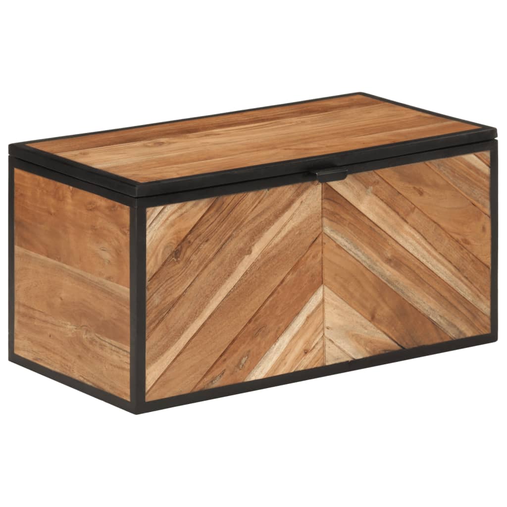 vidaXL Úložný box 60x30x30 cm masívna akácia a železo
