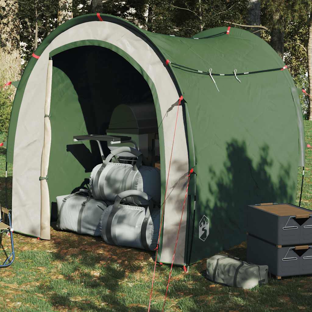vidaXL Skladovací stan zelený 204x183x178 cm 185T taft